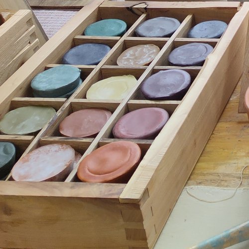 Encaustic Color Bin
